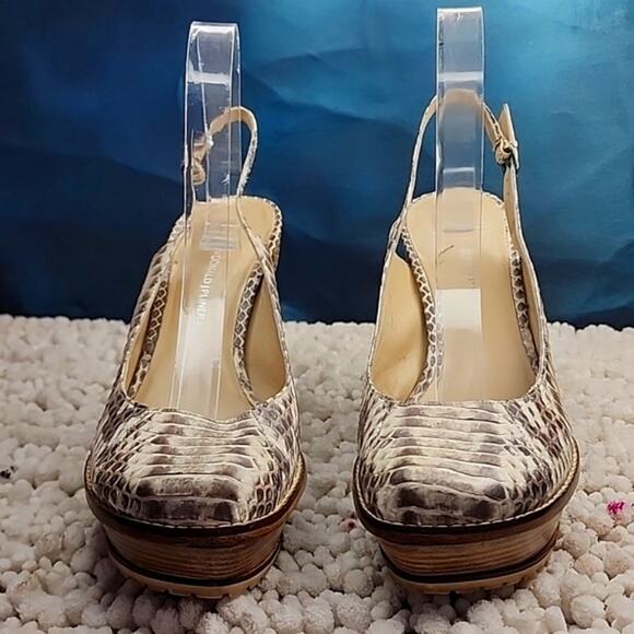 DONALD J PLINER STYLE# LISA SNAKE SKIN PLATFORM SLINGBACK WOMAN'S SIZE 10.☆SEXY☆ - Picture 6 of 16